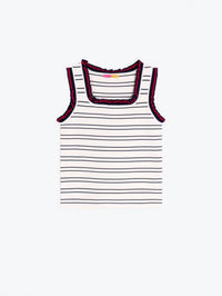 Vilagallo - Pink Striped Point Top