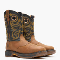 Georgia Boot - Men's Carbo-tec Lt Steel Toe Waterproof Pull On Work Boot - Wide