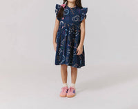 PINK CHICKEN Jennifer Dress in tic tac toe 1 - kids' dress