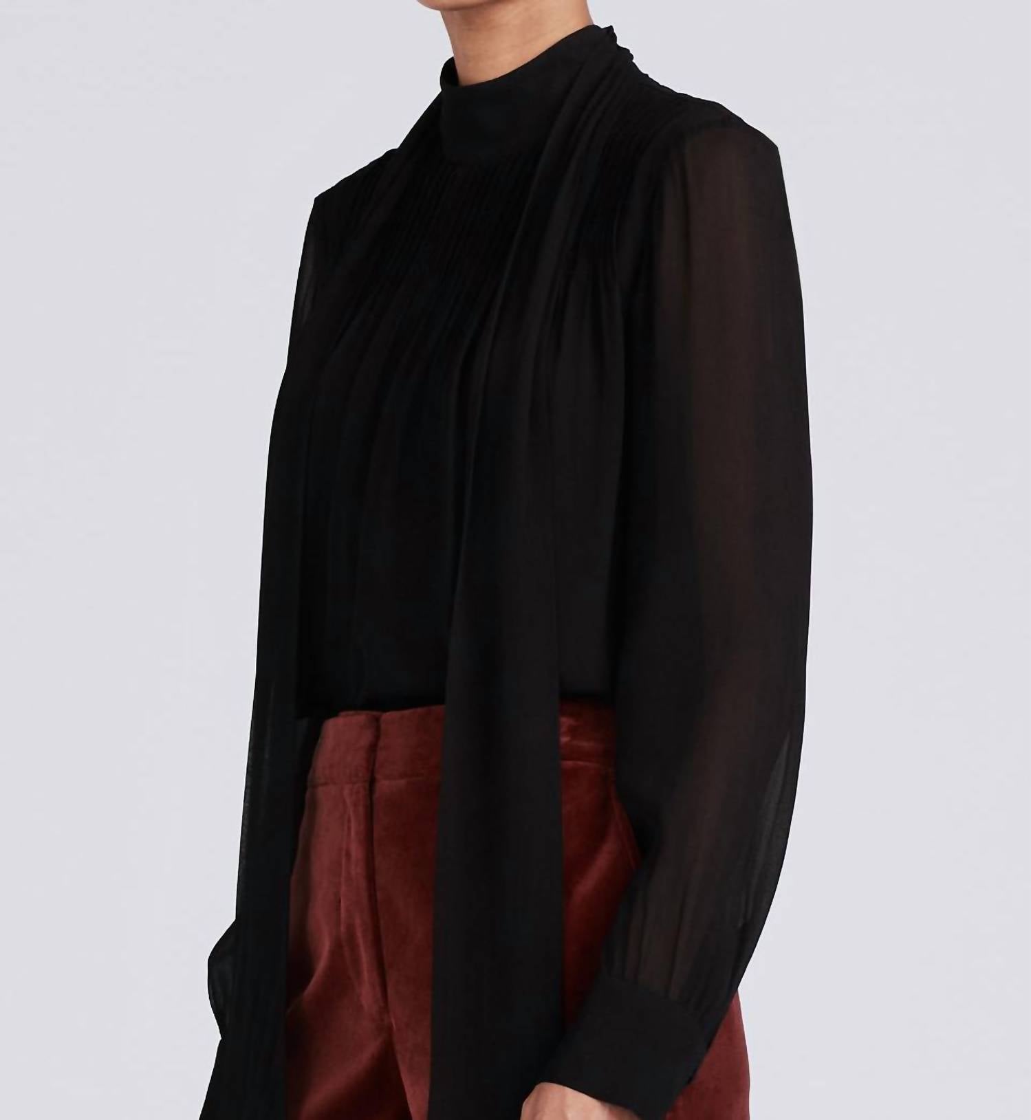 VALENTINE NECK TIE BLOUSE
