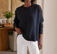Frank & Eileen - Anna Long-sleeve Capelet British Tee