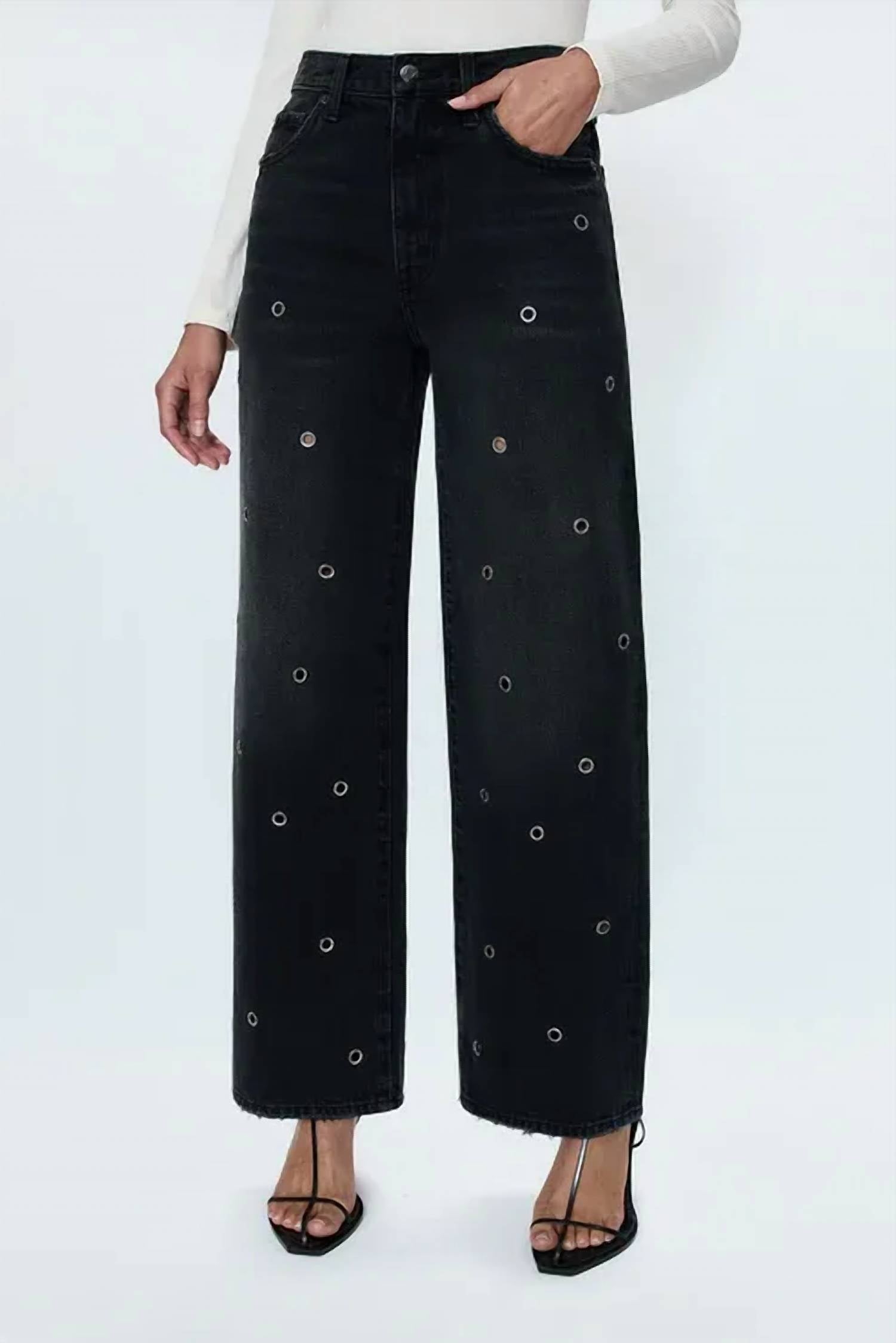 PISTOLA Hendrix High Rise Baggy Jeans in glamour - women's jeans