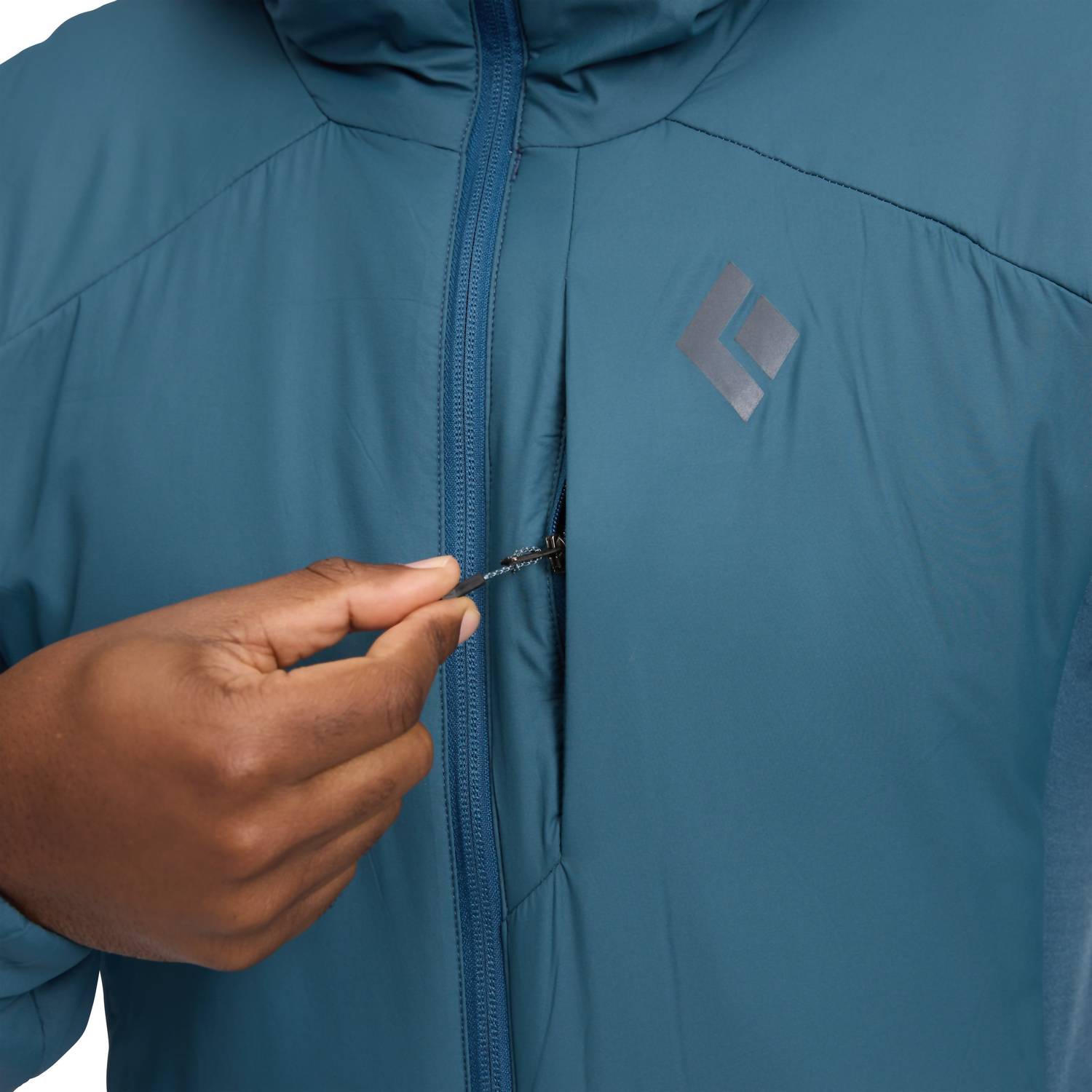 Black Diamond Men's First Light Stretch Hoody in creek blue - men's jacket - view 4