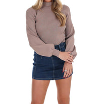 So Me - Open Heart Back Tie Sweater