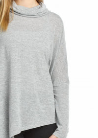 Papillon - Stretchy Cowl Neck Poncho Style Sweater