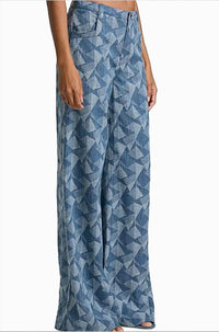 Ramy Brook Leo Pant in geo denim - women's jeans - view 4