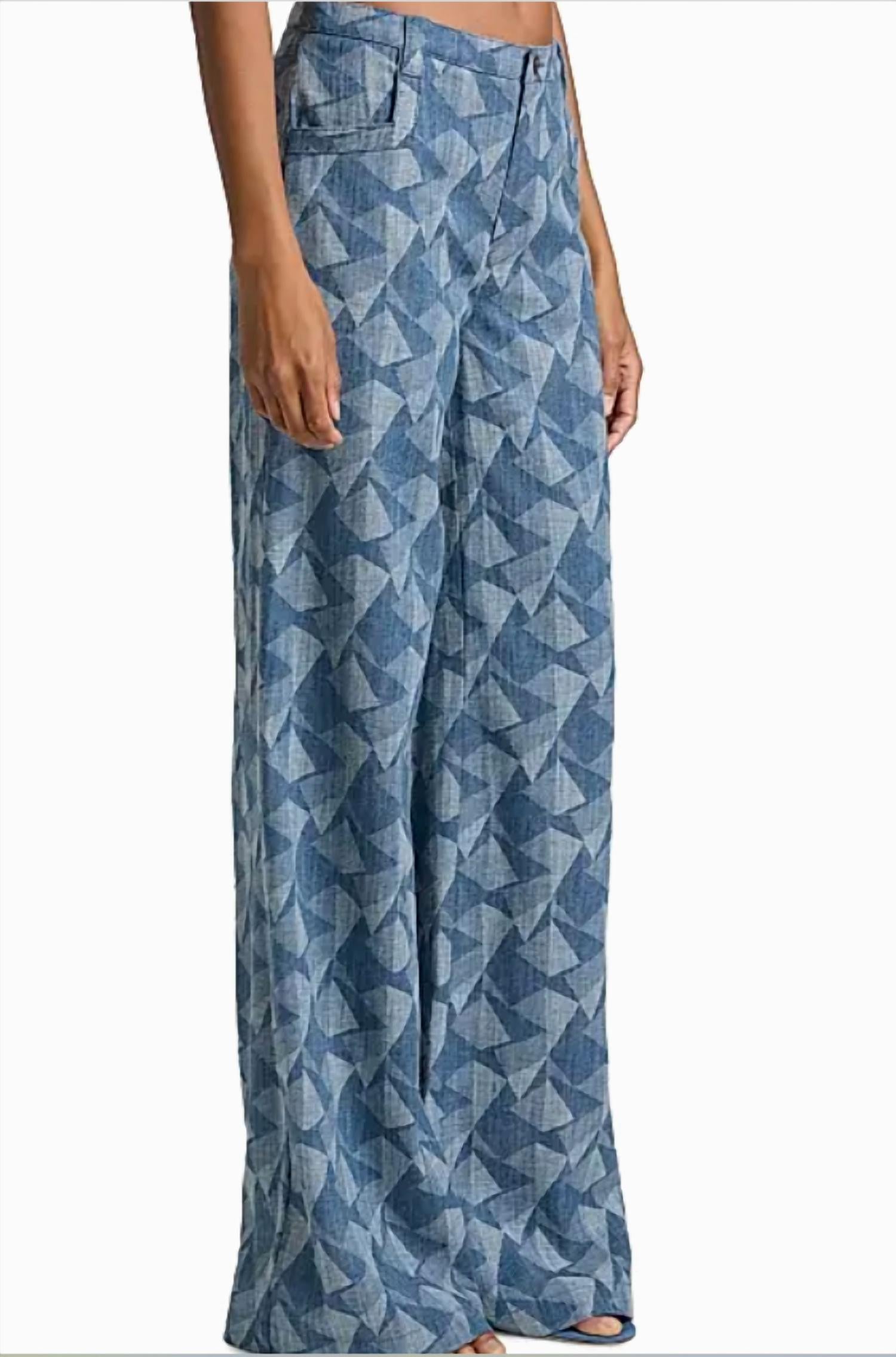 Ramy Brook Leo Pant in geo denim - women's jeans - view 4