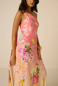 Hemant & Nandita - Avya One Shoulder Sash Dress