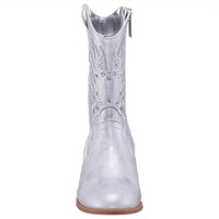 Nina - Girl's Fillan Metallic Inside Zip Cowboy Boots