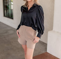 Skies Are Blue - Sophia Structured Shorts