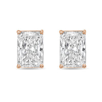 Diana M Jewels - Women's Radiant Lab-grown Diamond Stud Earrings (5.00 Tcw) - Statement