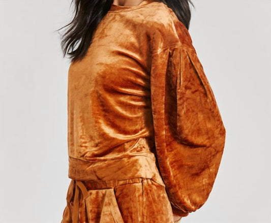 Something Navy - Velour Sweatshirt