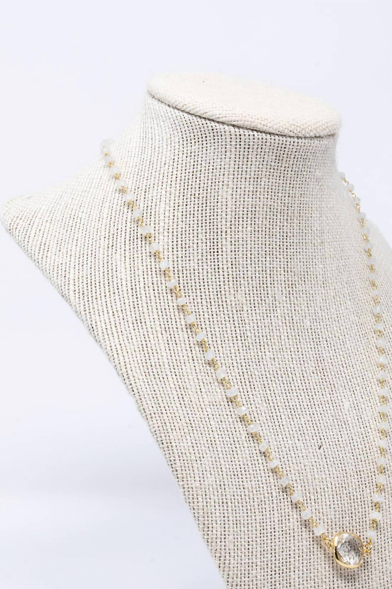 Mary Kathryn Designs - Women's Megan Clear Gem Necklace