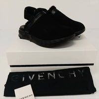 Givenchy Men's Marshmallow Hoya Shearling-lined Suede Mules in black - men's loafer