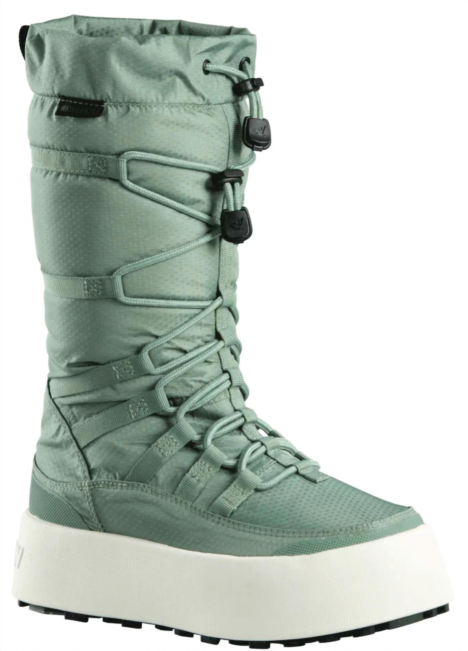 Baffin Women's Geneva Waterproof Insulated Snow Boot in green - women's shoe