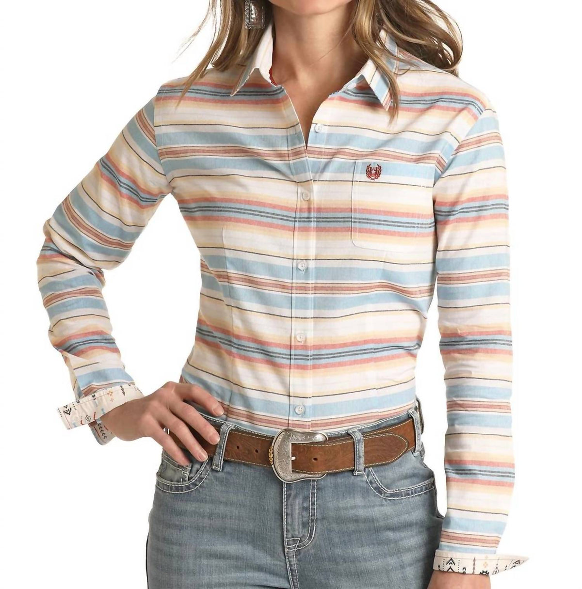 Panhandle - Roughstock Southwest Stripe Button Shirt
