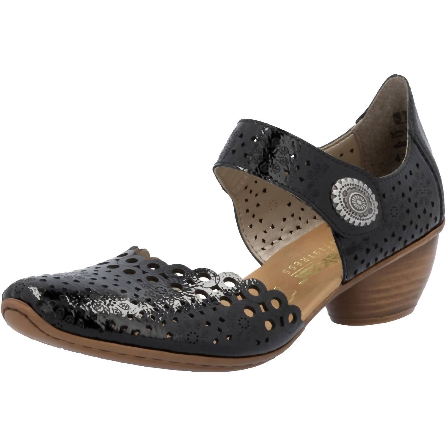 Rieker - Women's Mirjam 53 Casual Mary Jane Leather Shoes