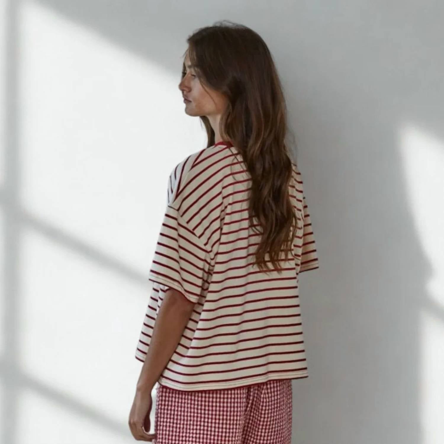 By Together - Charlotte Stripped Crew Tee