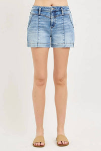 Risen - Slouchy Flap Back Pockets Shorts