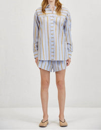 A.Ren - Bryce Stripe Pull-on Shorts