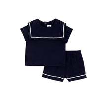 Petit Bateau - Girll's Little Sailor Gauze Set