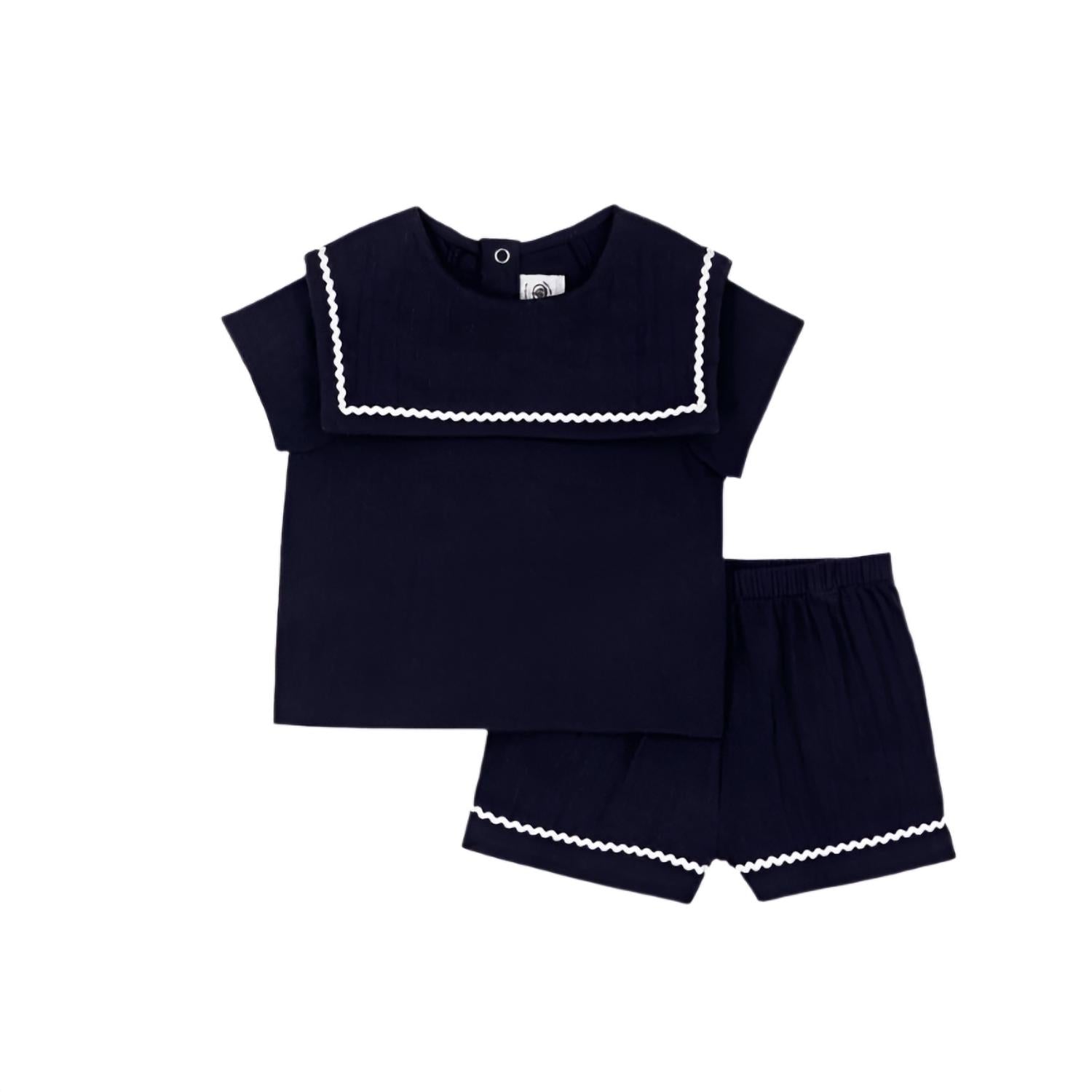 Petit Bateau - Girll's Little Sailor Gauze Set