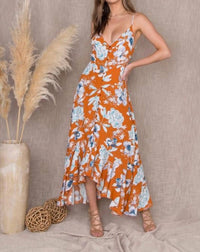 Malibu Bum - Women's Floral Print Maxi Dress