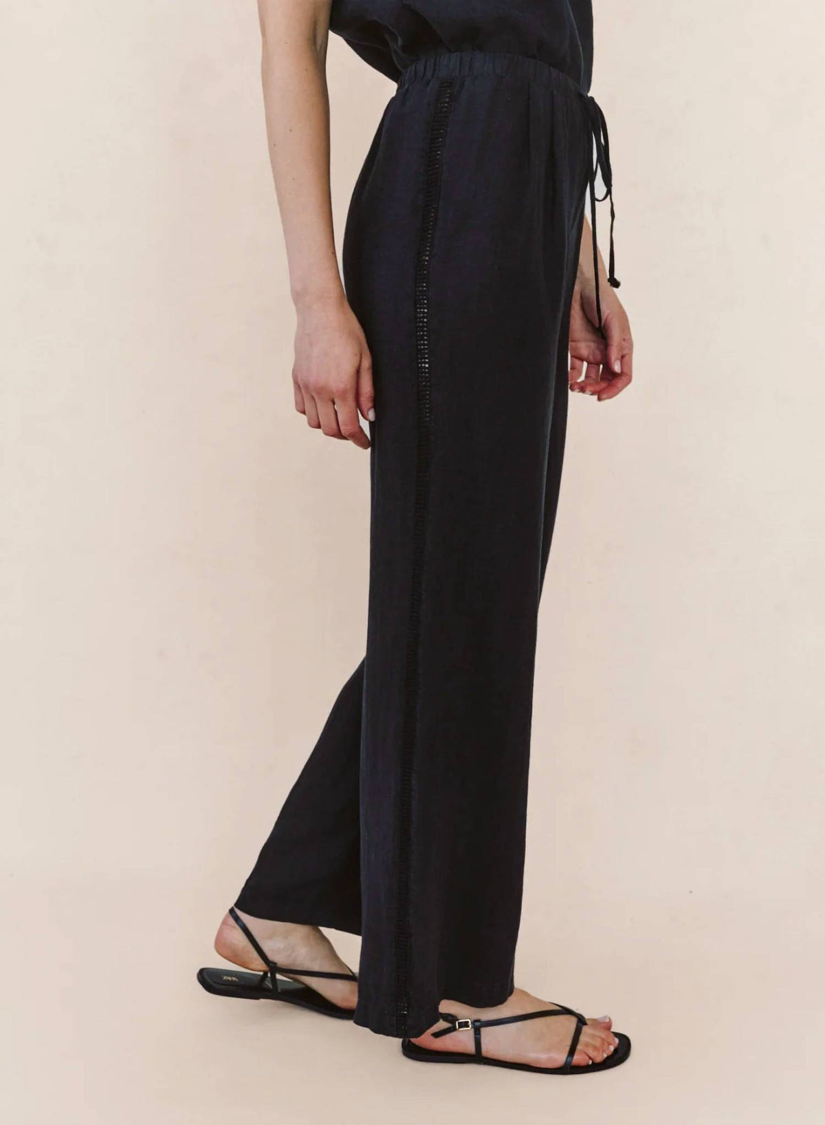 Bella Dahl - Beach Lattice Stripe Pants