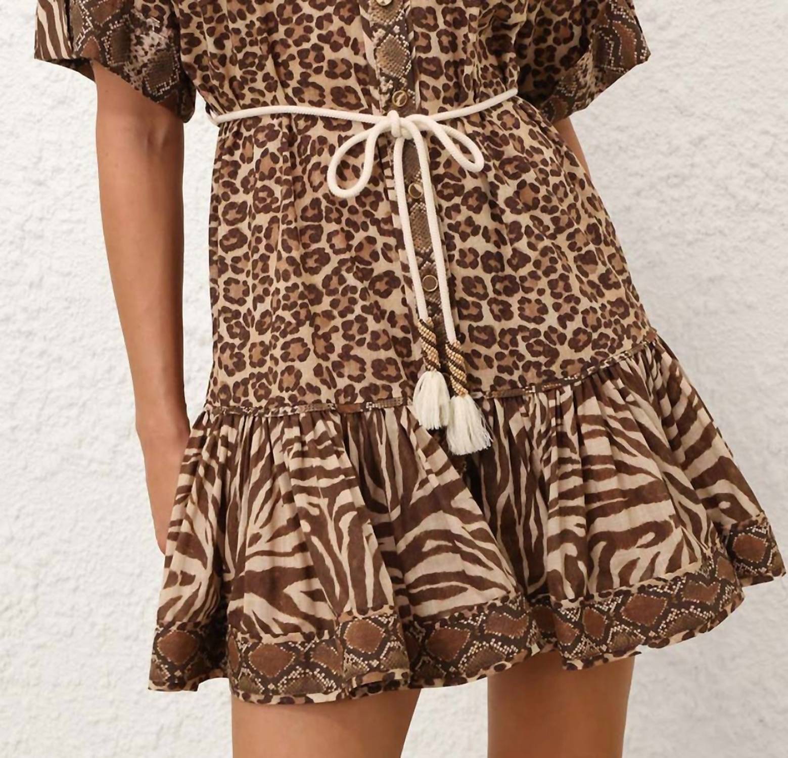 Zimmermann - Wanderlust Lantern Mini Dress