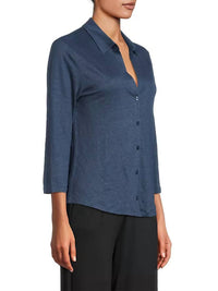 Majestic Filatures - Stretch Linen 3/4 Sleeve Shirt