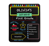 Pearhead - Kid's Double-sided First & Last Day Of School Chalkboard Sign