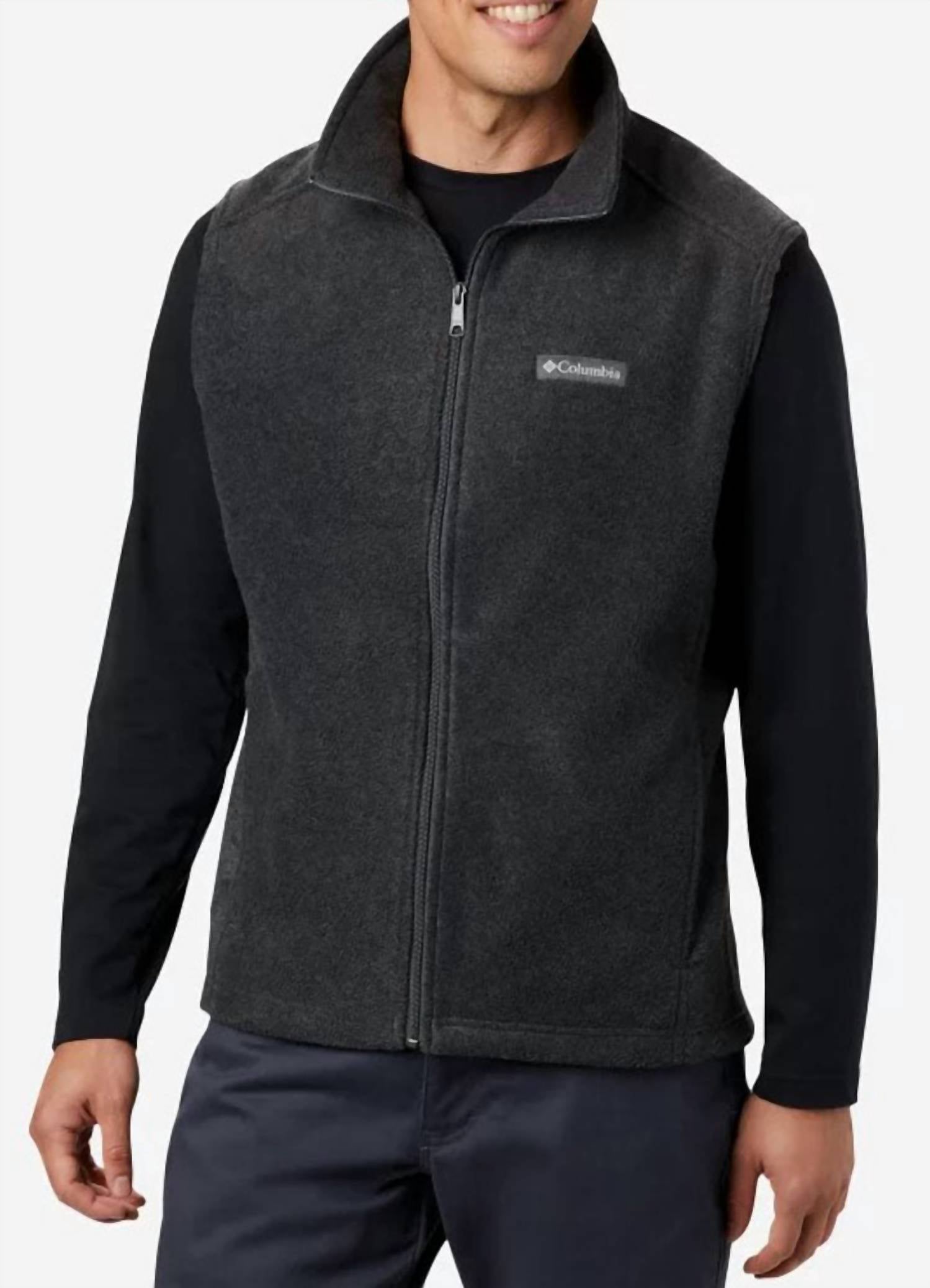 Columbia Steens Mountain™ Vest in charcoal heather - men's jacket