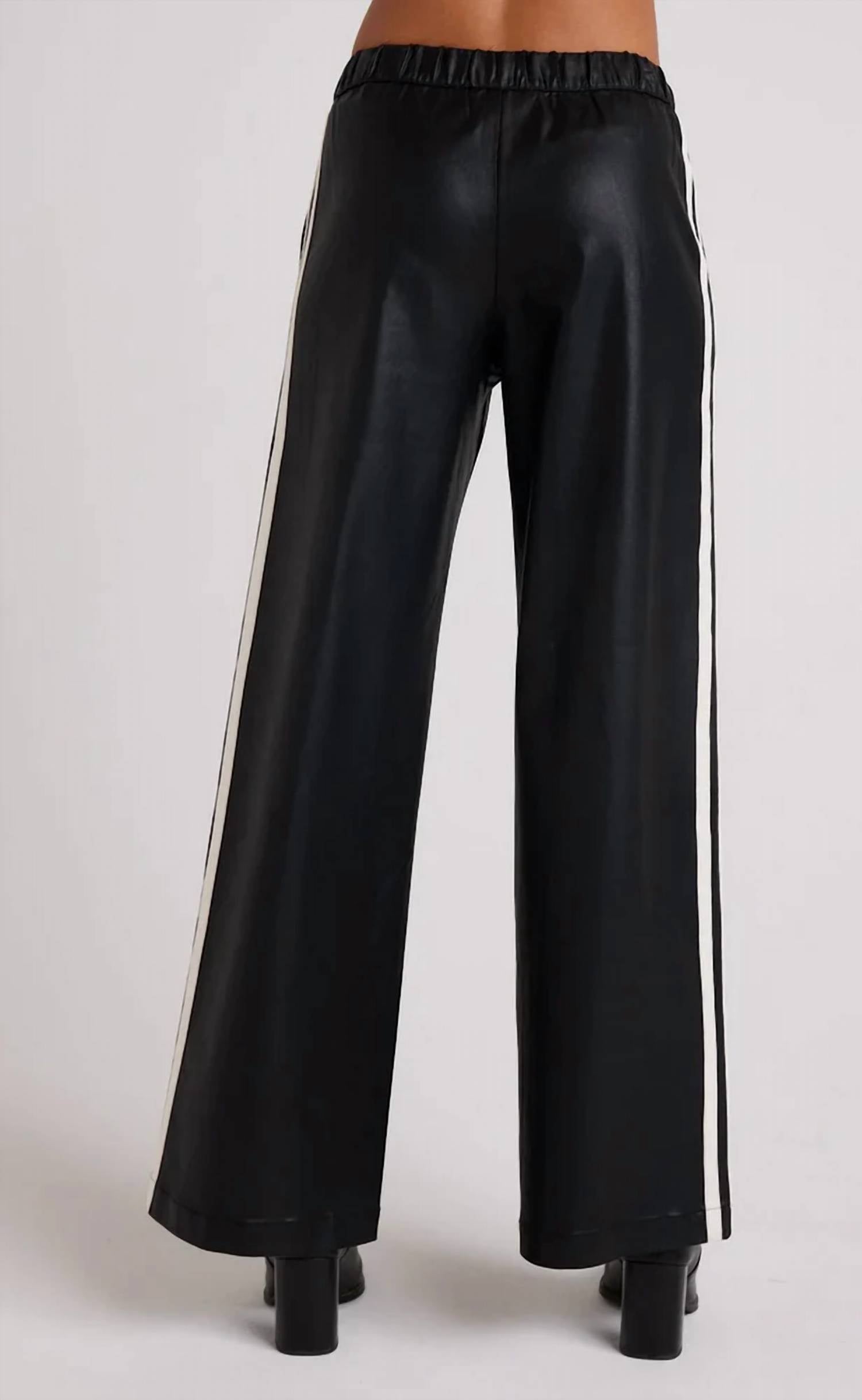 Bella Dahl - Coated Faux Leather Wide Leg Pant