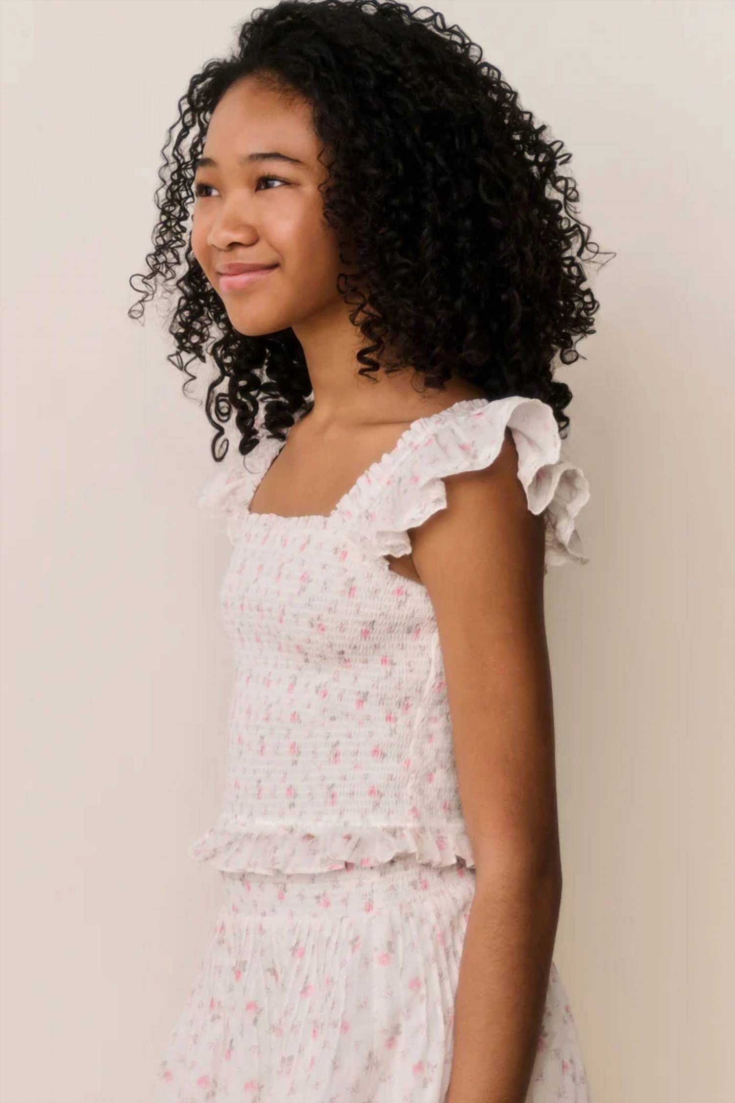 Loveshackfancy - Tween Jeanna Floral Cotton Top