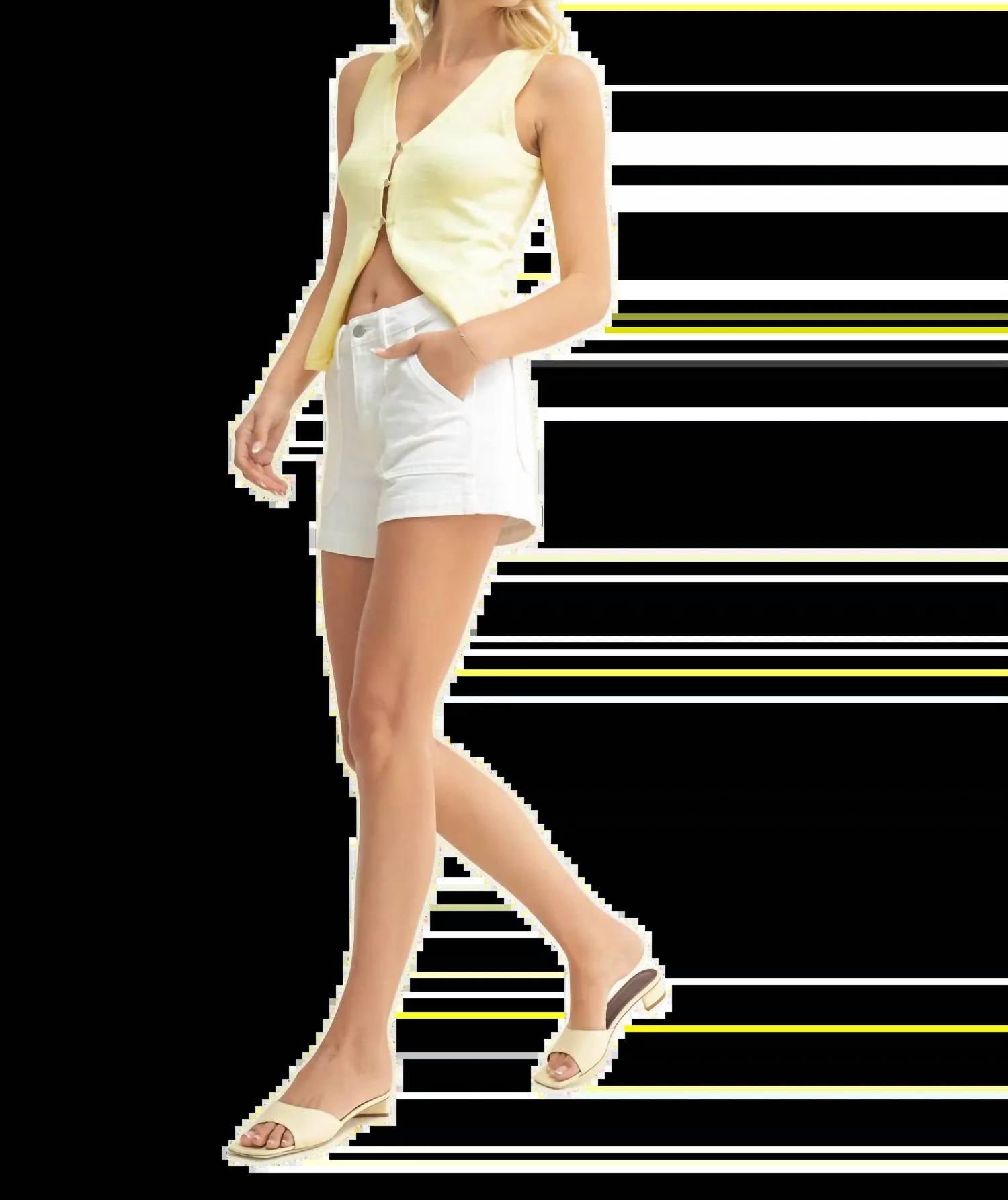 Just Usa - Amber High-rise Classic Utility Shorts