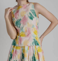 Aureum - Watercolor Sleeveless Top