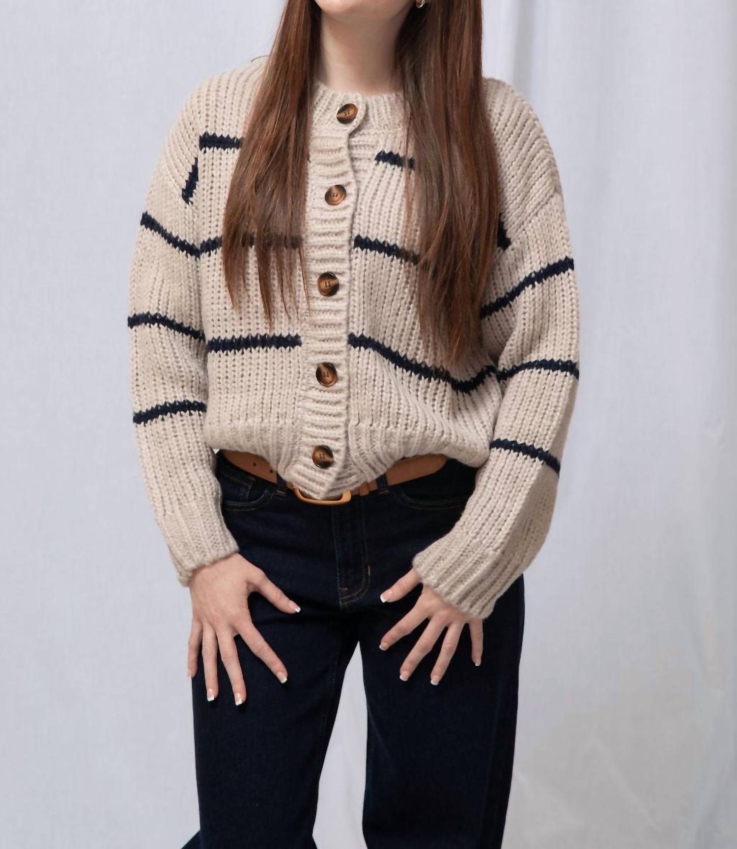 Dress Forum - Lori Striped Cardigan