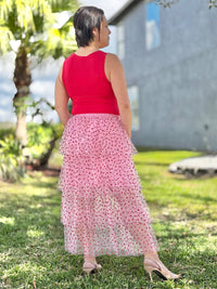 Southern Grace - Love Struck Tulle Midi Skirt