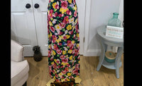 Beeson River - Garden Flower Floral Slit Maxi Dress