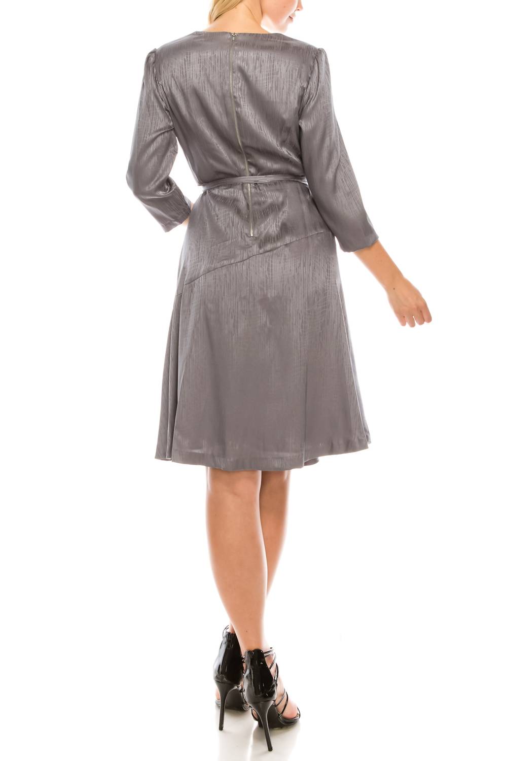 Maison Tara - Twill Faux Wrap Dress