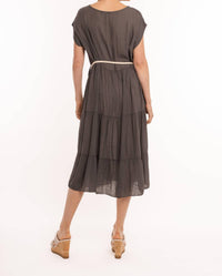 Woven Short Sleeve Dress