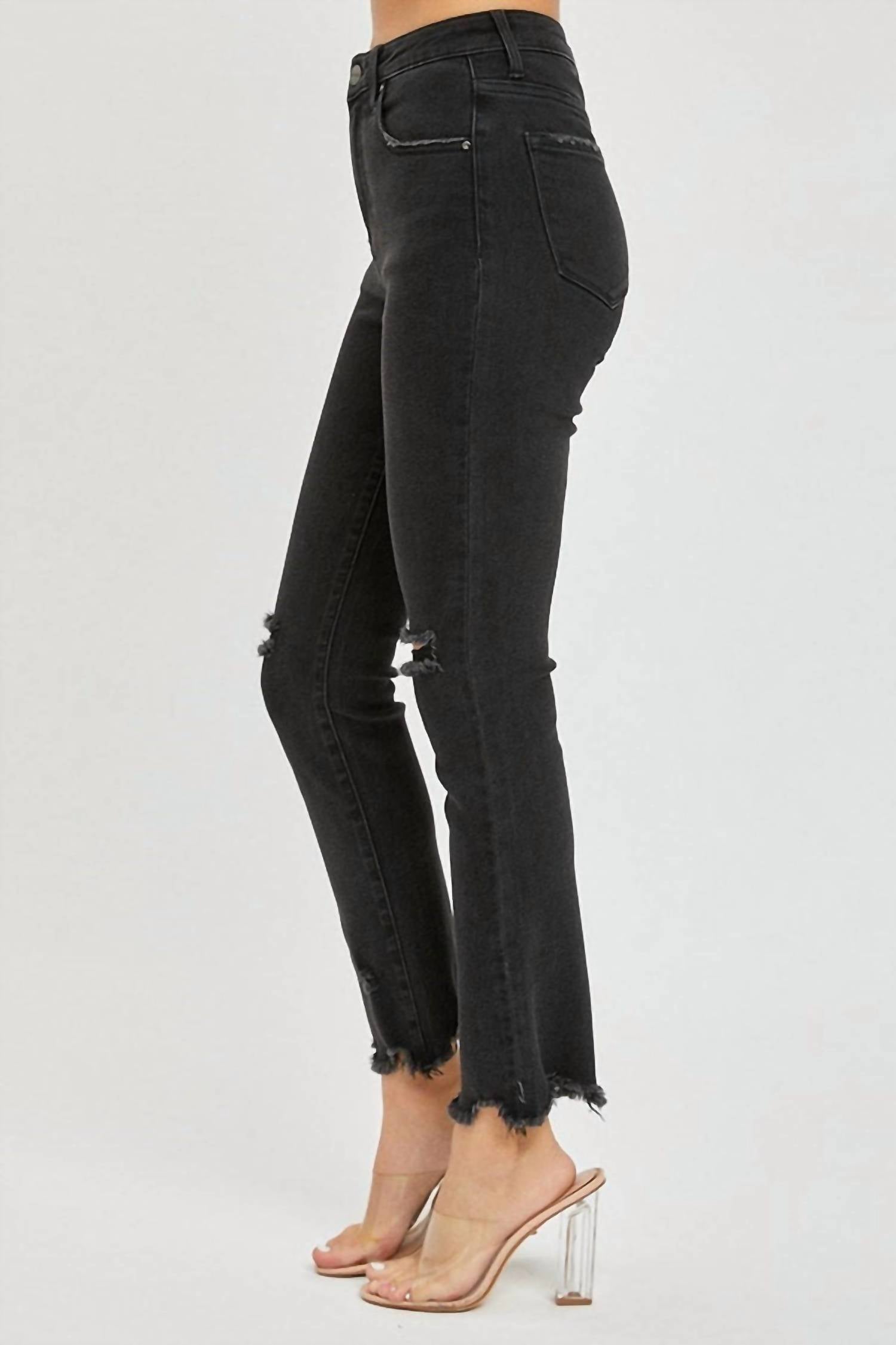 Risen - High Rise Slim Straight Jeans