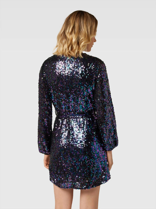 Apricot - Allover Sequin Mini Dress