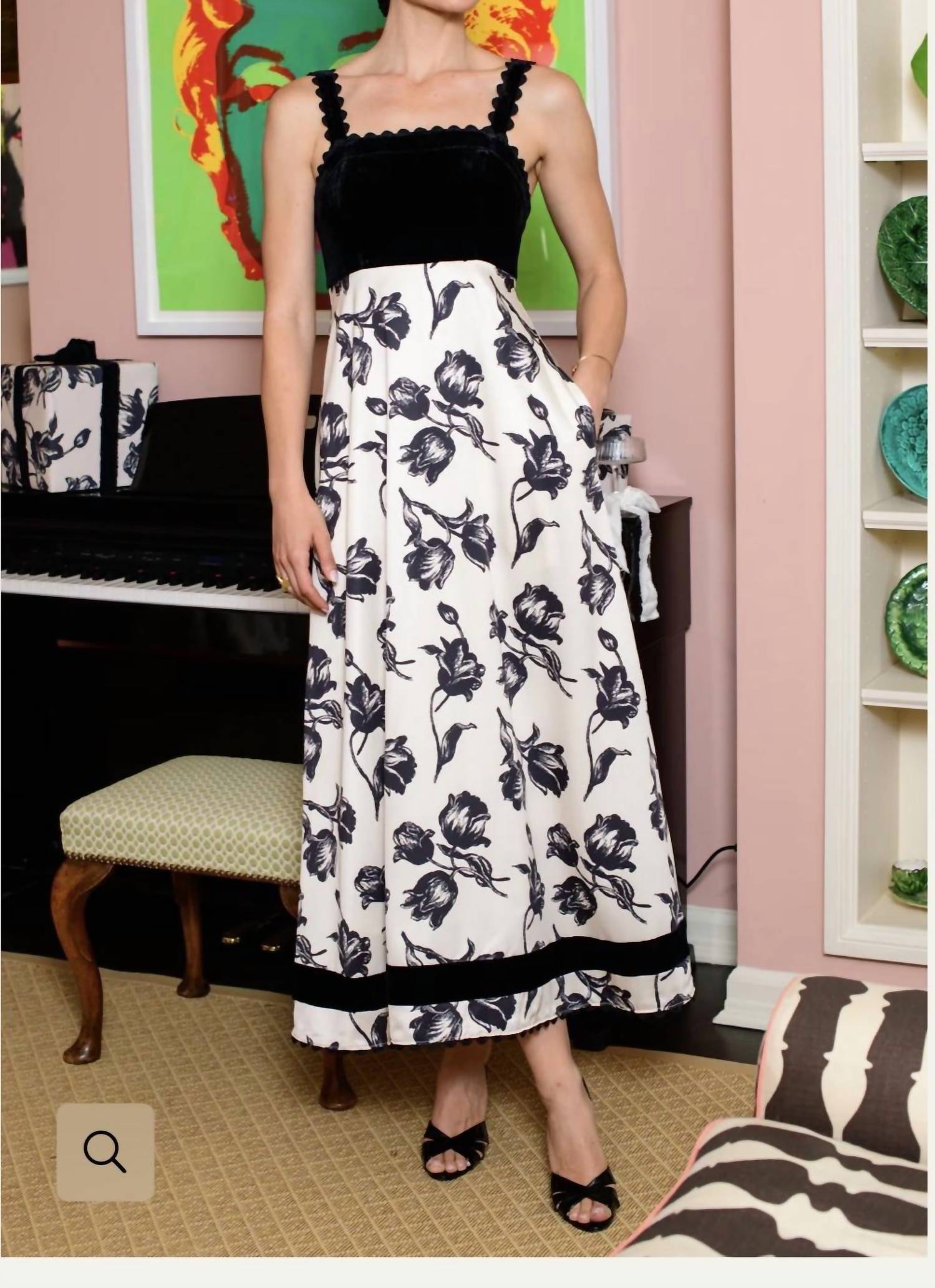 Elizabeth James The Label Annalisa Dress in snow tulip 1 - women's dress