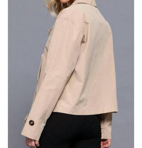 Active Usa - Short Double Breast Trench Jacket