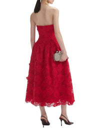 Self-Portrait - Bandeau Lace Midi Dress