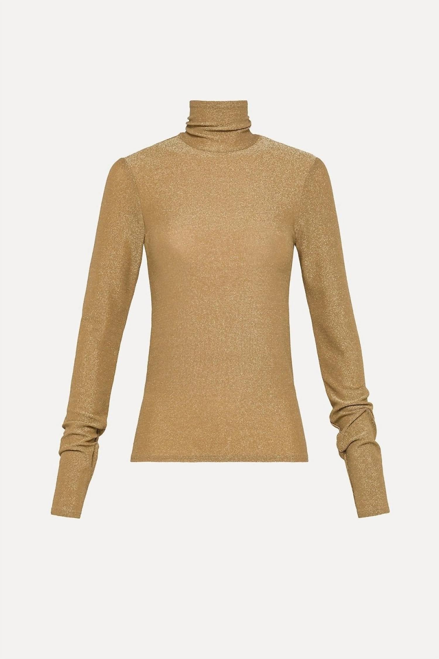 Forte Forte - Lurex Jersey Turtleneck T-shirt