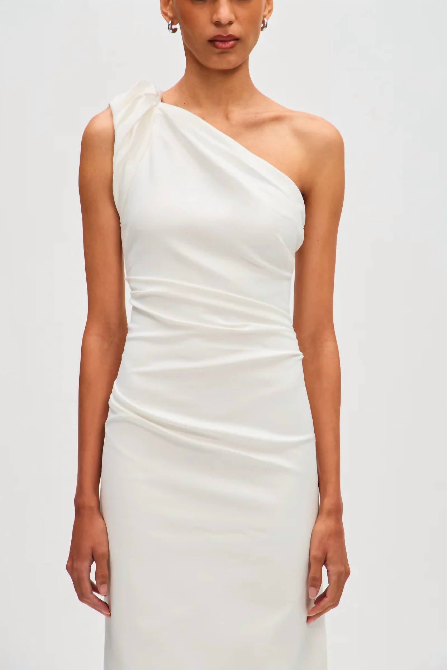 Misha - Aubree One Shoulder Midi Dress