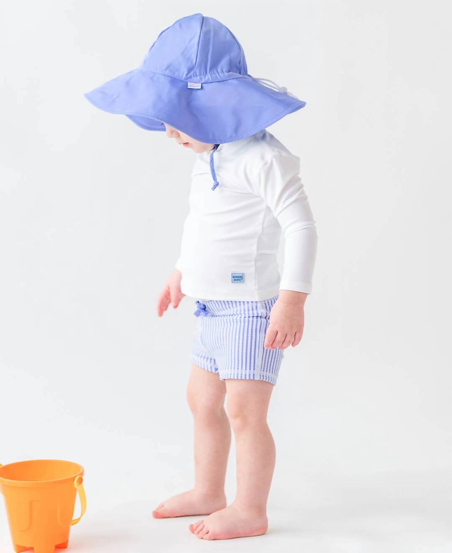 Rufflebutts - Baby Boys' Seersucker Shorties Swimsuit