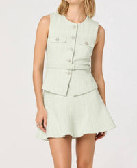 Astr - Kelson Belted Tweed Vest